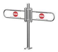ZXHKZDX Supermercado Cajero Puerta Unidireccional, Puertas De Seguridad Acceso Metálica, Biblioteca Barrera Resorte Entrada Automático para Almacenes Centros Comerciales Compras(Silver,110X100CM)