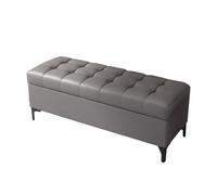 zxhrybh Baul Almacenaje Dormitorio, Banco Almacenaje Tapizado al Final de la Cama, Reposapies Salon, Sala de Estar, Comedor/Vestíbulo(Dark Gray,35.4in/90cm)