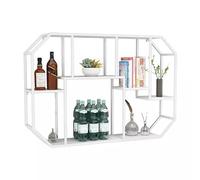 zxhrybh Botellero Vino de Pared, Wine Rack Independientes, Botellero Pared de Bar, para Decoración de Hogar, Bar, Comedor, Cocina(White,37.4in/95cm)