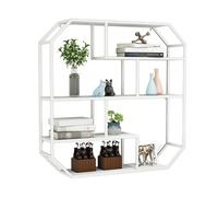 zxhrybh Botellero Vino de Pared, Wine Rack Independientes, Botellero Pared de Bar, para Decoración de Hogar, Bar, Comedor, Cocina(White,27.5in/70cm)