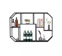 zxhrybh Botellero Vino de Pared, Wine Rack Independientes, Botellero Pared de Bar, para Decoración de Hogar, Bar, Comedor, Cocina(Black,37.4in/95cm)