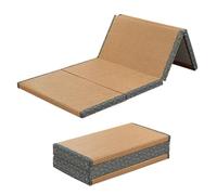 zxhrybh Colchon Plegable Suelo, Futon Japones de 3 cm de Grosor, con Ctatami de Superficie de Ratán, para Dormir, Meditar, Viajar, Acampar y Habitación(90x190cm)