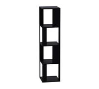 zxhrybh Libreria, Estanteria de Piso de Varias Capas, Estanteria Libros Simple, Independiente Creativa con Almacenamiento, para Espacios Pequeños, Dormitorio, Sala de Estar(Black,59in/150cm)