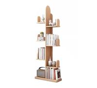 zxhrybh Libreria para Arbol, Estanteria Libros Decorativa Independiente con Forma, Libreria Estanteria de Varias Capas, para Sala de Estar, Oficina, Estudio(Wood Color)