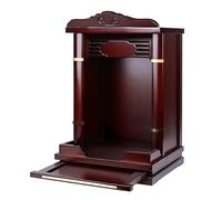 zxhrybh Mesa de Altar Budista para el Hogar, Altar de Meditación con Cajón y Diseño de Pared, CREA un Espacio Tranquilo para Oración y Reflexión(Red,13.7in/35cm)
