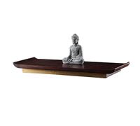 zxhrybh Mesa de Altar de Buda Maciza de Pared con Placa de Tracción, Santuario de Meditación y Oración para el Hogar, Estante de Altar para Sala de Estar, Dormitorio y Oficina(Brown,X-Large)