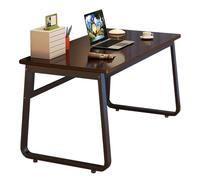 zxhrybh Mesa Ordenador Moderno, Mesa de Escritura Compacta con Estructura Metálica Resistente, Mesa Oficina Simple para Dormitorio u Oficina(Brown,47.2x23.6in/120x60cm)