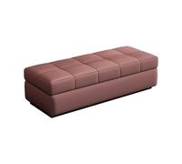 zxhrybh Panca Contenitore Camera da Letto, Pouf Contenitore Rettangolare, Panca Ingresso Imbottita con Coperchio, Baule da Interno per Soggiorno, per Camera da Letto(Pink,47.2in/120cm)