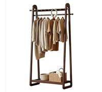 zxhrybh Perchero de Pie Multifuncional con Estante Inferior, Percheros Independiente Resistente para Dormitorio y Entrada(Brown,31.4in/80cm)