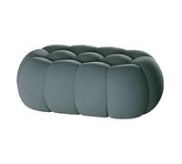 zxhrybh Reposapiés Tapizado Moderno, Banco Zapatero para Entrada y Banco Pie de Cama para Salón Dormitorio Tocador(Blue,47.2in/120cm)