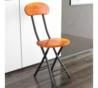 zxhrybh Silla Plegable, Taburetes de Bar Plegables, Sillas Plegables Comedor con Respaldo para Cocina, Sala de Recreación o Sala de Juegos, Pesca, Jardinería, Viajes(Deep Wood Grain)