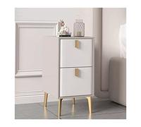 ZXiangguiOU-2025 Mesita de Noche Mesita de Noche Elegante Cuero Artificial for Espacios pequeños, mesita for Dormitorio, sofá Lateral(L25xD36xH52cm)