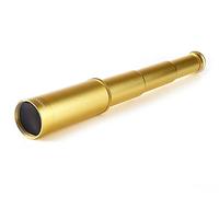 ZXIANGZ Telescopio monocular HD 25X36, catalejo Retro, monocular de Bolsillo portátil Plegable, Lente FMC, Prisma BAK4, es una Herramienta para Explorar el Mundo y Ampliar Sus horizontes,Gold