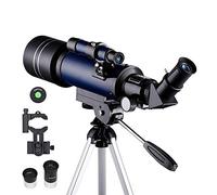ZXIANGZ Telescopio monocular, telescopio astronómico telescopio Refractor de 70 mm observación de la Luna para niños Adultos Principiantes en astronomía Lente 16X 67X con Alcance buscador