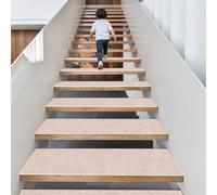 ZXIAOHUI Alfombra Antideslizante para Escaleras 29 x 88 cm 100% Poliéster, Dorso TPE, Antideslizante Amortigua Sonidos, Recortables y Reutilizables, 5 X Peldaños de Escalera Antideslizantes, D