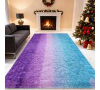 ZXIAOHUI Alfombra de Salón 195 x 510 cm Antideslizante, Fluffy, Muy Suave, No Se Desprenden, Lavable hasta 30 Grados, Alfombra de Pelo Largo, Alfombras Moderna, Adecuado para Interiores, E