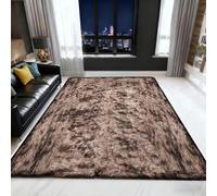 ZXIAOHUI Alfombra de Salón 85 x 160 cm No Se Desprenden, Lavable hasta 30 Grados, Antideslizante, Fluffy, Muy Suave, Alfombras Salon Grande, Alfombra Peluda, para Dormitorio, Sala de Estar, Tie-Dye-B