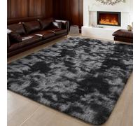 ZXIAOHUI Alfombra Pelo Largo 130 x 200 cm Antideslizante, Fluffy, Muy Suave, No Se Desprenden, Lavable hasta 30 Grados, Alfombras Salon Grande, Alfombra Peluda, Adecuado para Interiores, Tie-Dye-A