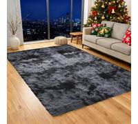 ZXIAOHUI Alfombra Shaggy 180 x 260 cm No Se Desprenden, Lavable hasta 30 Grados, Antideslizante, Fluffy, Muy Suave, Alfombras Salon Grandes, Alfombra Suave, para Dormitorio, Sala de Estar, Tie-Dye-A