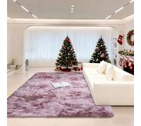 ZXIAOHUI Alfombra Shaggy 240 x 260 cm No Se Desprenden, Lavable hasta 30 Grados, Antideslizante, Fluffy, Muy Suave, Alfombra Salón Pelo, Alfombras Esponjosa, para Dormitorio, Sala de Estar, Tie-Dye-F