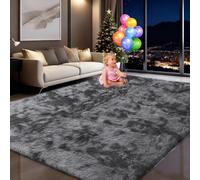 ZXIAOHUI Alfombra Shaggy 50 x 75 cm Antideslizante, Fluffy, Muy Suave, No Se Desprenden, Lavable hasta 30 Grados, Alfombra de Pelo Largo, Alfombras Moderna, Adecuado para Interiores, Tie-Dye-E