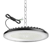 ZXICH 150W UFO LED de alta luz de la bahía,22500LM,6000K blanco frío lámpara de taller,IP65 impermeable LED Iluminación Comercial para Garaje Fábrica Taller (1Pack,150W)