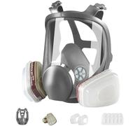 ZXICH Máscara completa de protección respiratoria reutilizable, máscara de gas de cara completa, 6800 profesional, cubierta completa con filtro de carbón activo de 40 mm, bidón de protección