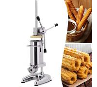 ZXINXIN Máquina Manual para Rellenar Churros, máquina Manual para Rellenar Churros con Crema de Jalea, máquina Manual de Acero Inoxidable para Rellenar Churros con 5 boquillas 2L