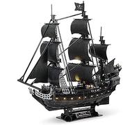 ZXINXIN Rompecabezas de Perla Negra - Barco Pirata - Madera Cortada en 3D - Adulto - Modelo Creativo - San Valentín/Niño y niña - Cumpleaños