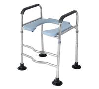 ZXJDP Asiento De Inodoro Elevado Independiente Con Asas, Marco De Asistencia De Baño Ajustable En Altura Elevador De Asiento De Inodoro Elevado Marco De Seguridad
