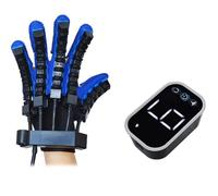 ZXJDP Guantes De Robot De Rehabilitación De Manos, Equipo De Recuperación De Golpes De Mano Para Hemiplejia Entrenador De Recuperación De Golpes De Mano Mejorado,Left,M