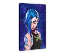 zxjwcm Póster Arcane Jinx 2 en lienzo para decoración de pared, pinturas para sala de estar, dormitorio, marco de decoración: 60 x 90 cm