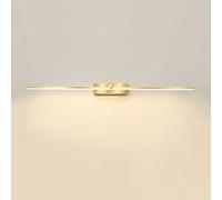 ZXKYZR8 Luces de Espejo de tocador Doradas, lámpara de baño Lineal, lámparas de Espejo de baño LED de 12 W, Aplique de Pared de tocador, iluminación Frontal de Espejo Minimalista para baño, tocador