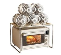 ZXLAGDBP Soporte para microondas de 2 niveles, estante para horno microondas, estante para tostadora, estante para olla arrocera de cocina con tablero de capas desmontable, estantes organizadores de