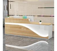 ZXLBTNB Escritorio de Recepción, Mostrador de Pago, para Tienda de Ropa, 160x60x100CM, Marrón