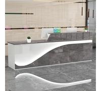 ZXLBTNB Escritorio de recepción y pago con estantes y cajones ajustables, para Tienda de Ropa