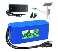 ZXLLAFT Batería de Litio 12 V 20000 mAh 30000 mAh 25000 mAh 15000 mAh Batería Repuesto 20 Ah 25 Ah 30 Ah 15 Ah Baterías Recargables para energía Solar y Luces de Emergencia,12v30000mah
