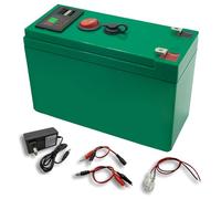 ZXLLAFT Batería LiFePO4 12 V, 15 Ah, 8 Ah, 6 Ah y 10 Ah Batería de Litio 12 Ah Baterías Recargables para alimentación Respaldo, energía Solar con Puerto USB y Pantalla,12v6ah 65mm