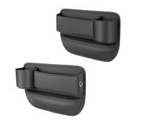 ZXLZHGS 2 Piezas Caja Almacenamiento para Asiento Coche, Compatible con BMW X1 X2 X3 X4 X5 X6 X7 M60i, Organizador de Relleno de Automóvil Multifuncional,Black
