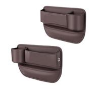 ZXLZHGS 2 Piezas Caja Almacenamiento para Asiento Coche, Compatible con Landwind X2 X5 X6 X8 X9 X7, Organizador de Relleno de Automóvil Multifuncional,Brown