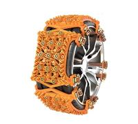 ZXLZHGS 4 Piezas Cadenas de Nieve, Compatible con BMW X3 M40i X4 M40i IX, Antideslizante de Emergencia para Barro, Arena, Nieve, Hielo,Yellow