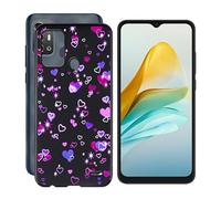 ZXLZKQ Funda para ZTE Blade A53 Pro (6.52"), Ultrafina Anti-rasguños X Antichoque Negro Carcasa de Telefono Suave Silicona TPU Caso Case para ZTE Blade A53 Pro - Burbujas de Amor