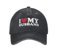 ZXMDJHJ Amo a mi Esposo Gorra de béisbol Lavada Casual Sun Trucker Hat Summer Unisex Men Outdoor Sports Snapback Cap