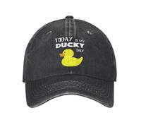ZXMDJHJ Hoy es mi día de Patito I Regalo de día de Suerte I Gorra de béisbol de Sol Amante del Pato de Goma Unisex Hombres Gorra de Camionero Personalizada Gorras de béisbol de Skate