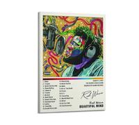 ZXMKH Pósteres aplicables a la hermosa mente Rod Wave lienzo pintura al óleo pintura decorativa arte póster pintura colgante pintura hogar sala de estar dormitorio comedor pared 16 x 24 pulgadas (40 x