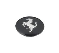 ZXNMCB 4 Piezas Tapas de Cubo Ruedas Cubierta de Llanta para Ferrari 56.5 MM Coche Auto Vehículo Partes de Neumáticos Accesorios de Repuesto,B Black