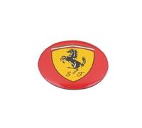 ZXNMCB 4 Piezas Tapas de Cubo Ruedas Cubierta de Llanta para Ferrari 60 MM Coche Auto Vehículo Partes de Neumáticos Accesorios de Repuesto,D Red and Yellow