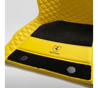 ZXNMCB Alfombrillas de Coche para Ferrari Roma 2020 2021 2022 2023, Alfombrillas para Coche Impermeable alfombras de Coche fáciles de Limpiar,D-Yellow