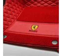 ZXNMCB Alfombrillas de Coche para Ferrari Roma 2020 2021 2022 2023, Alfombrillas para Coche Impermeable alfombras de Coche fáciles de Limpiar,C-Red