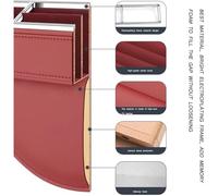 ZXNMCB Organizador de Asiento de Coche, para Ferrari FF/Monza/F8/F12/SF90 Huecos de Asiento de Coche Coche Bolsillos para teléfonos móviles, Tarjetas, Llaves,1 One-E Beige